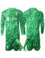 Otroške Nogometnih dresov Liverpool Vratar Gostujoči 2024-25 Dolgi rokavi (+ hlače)